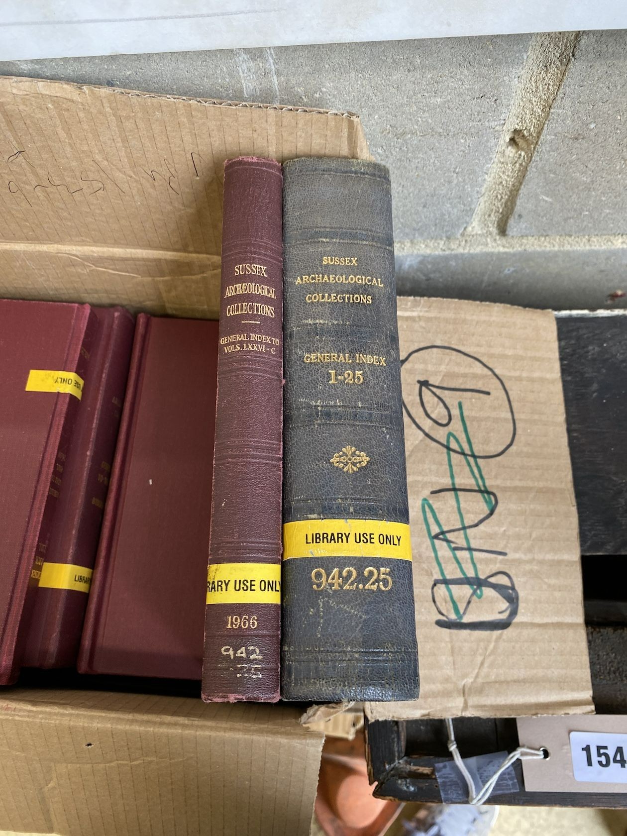 A quantity of Sussex Archaeological Society books
